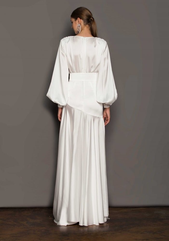 345620202309171959186506ea16bc8db Phoebe V-neck Belted Slit Maxi Dress - Image 3