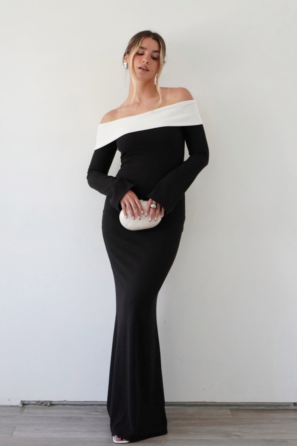 aeris-off-shoulder-maxi-knit-dress-sd00611241962-black-s-sunfere-525124 Aeris Off-shoulder Maxi Knit Dress - Image 1