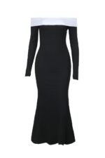 Aeris Off-shoulder Maxi Knit Dress - Image 7