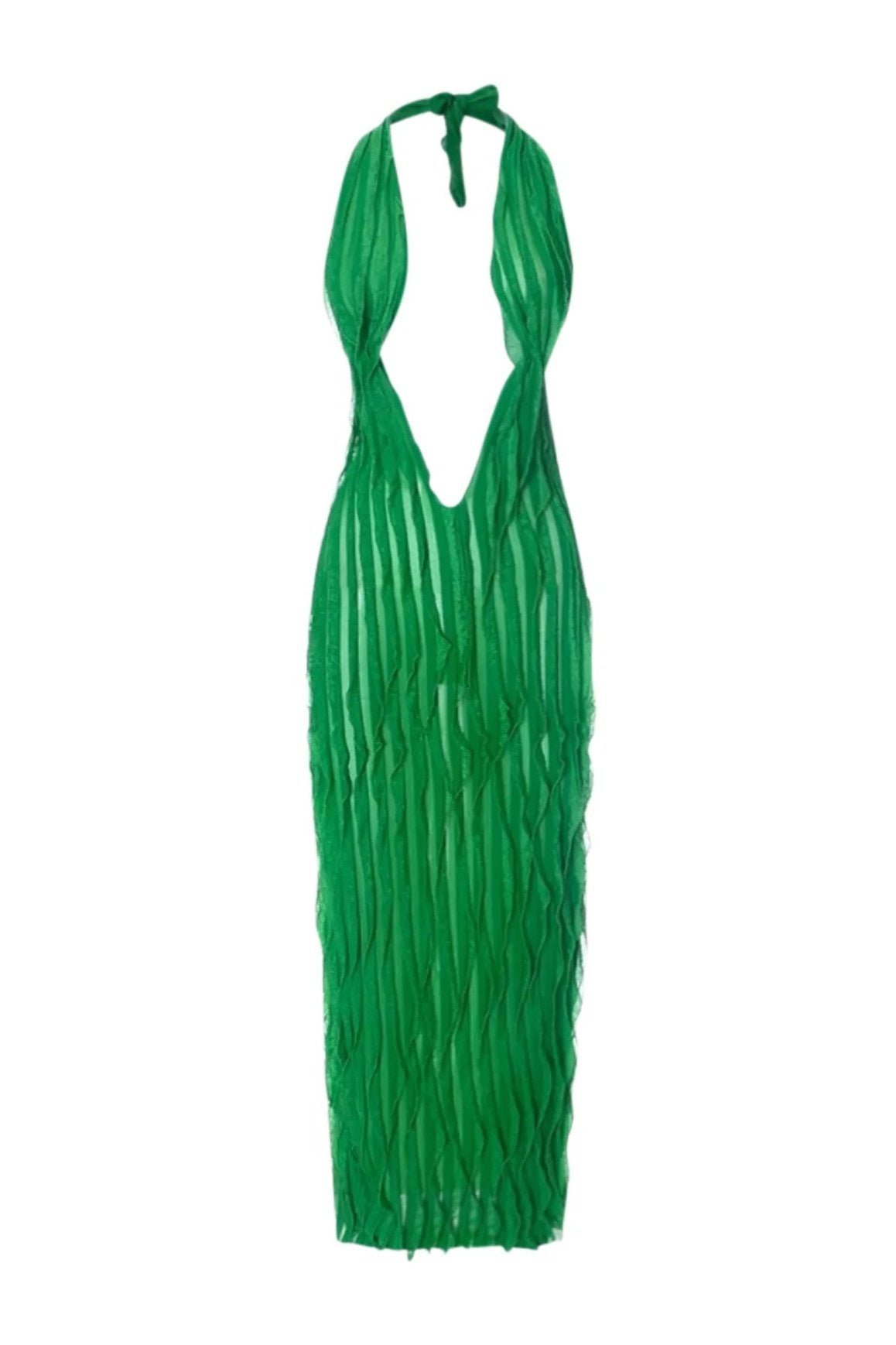 afra-v-neck-chiffon-ruffled-maxi-dress-sd00211071850-green-s-sunfere-779737 Afra V-neck Chiffon Ruffled Maxi Dress - Image 6