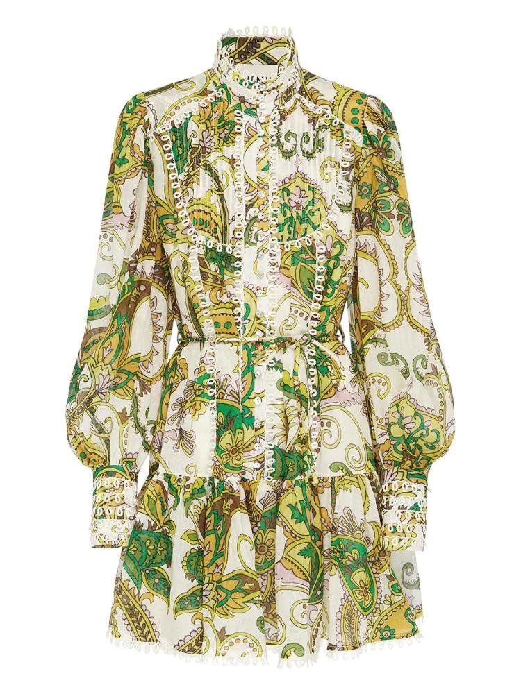 alani-printed-lace-trim-tiered-mini-shirt-dress-sd0020516147-geige-s-sunfere-963273 Alani Printed Lace Trim Tiered MIni Shirt Dress - Image 5