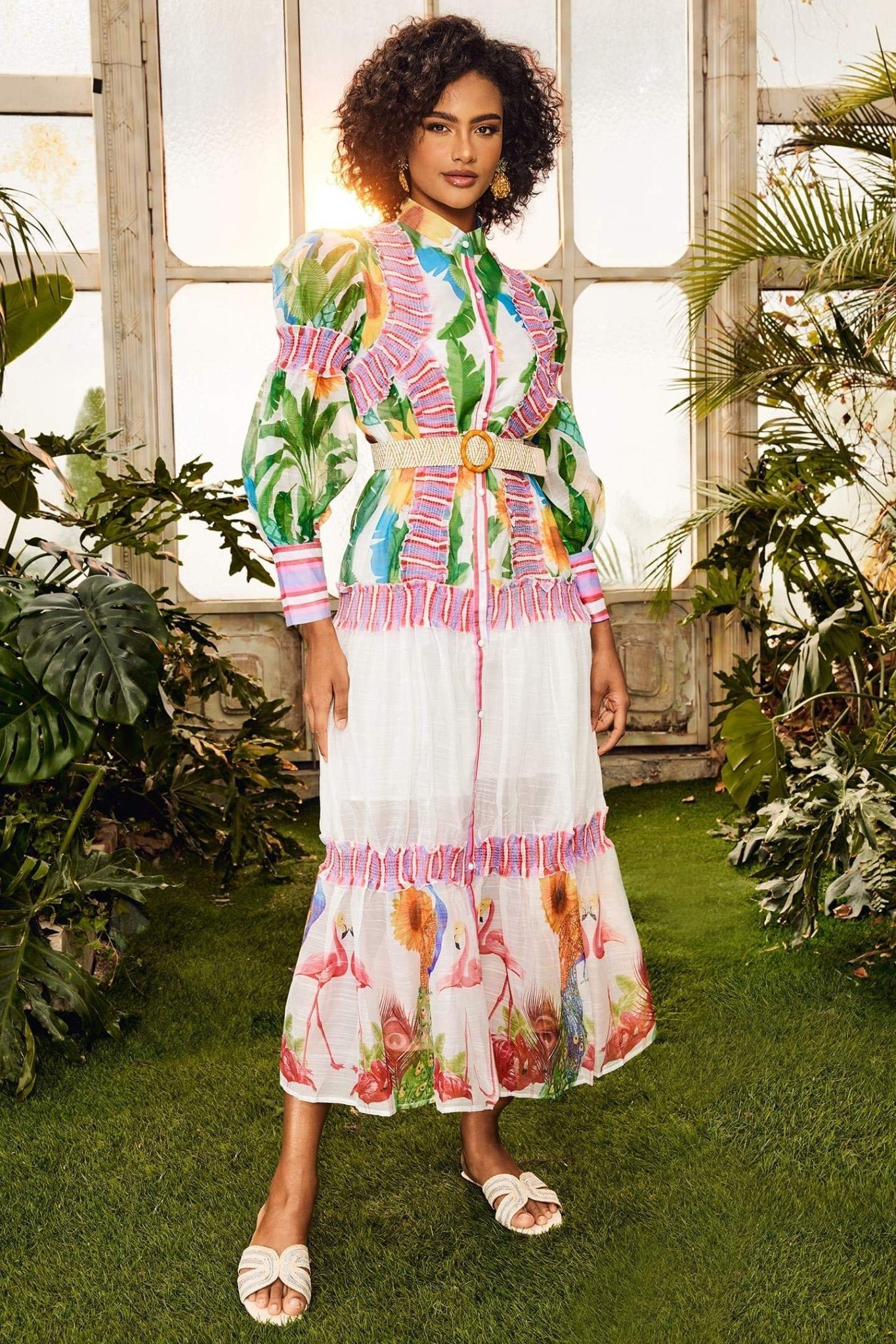 alina-floral-lantern-sleeve-maxi-dress-sd00602272338-multi-m-sunfere-147793 Alina Floral Lantern Sleeve Maxi Dress - Image 4