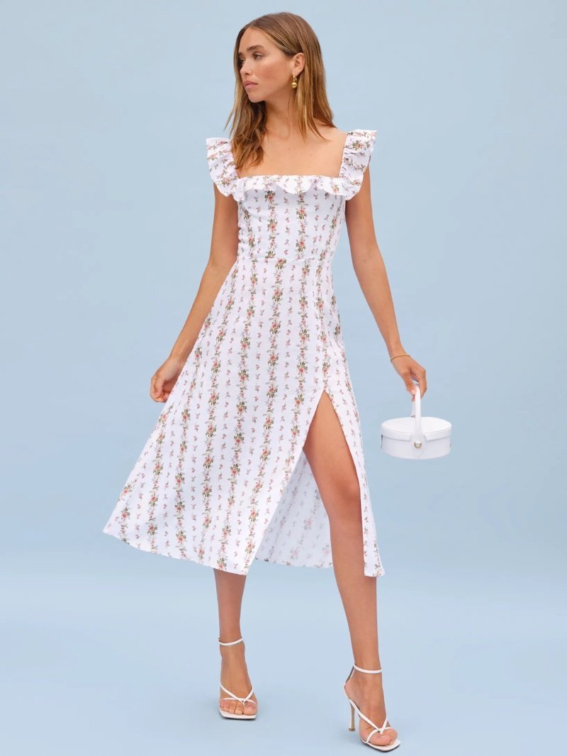alyss-printed-ruffle-strap-slit-midi-dress-sd0020712885-beige-s-sunfere-378486 Alyss Printed Ruffle Strap Slit Midi Dress - Image 1