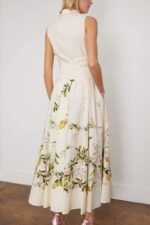 Amity Printed Knotted Midi Shirt Dress - Image 3
