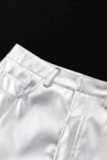 Andrey Metallic Midi Slit Skirt - Image 6