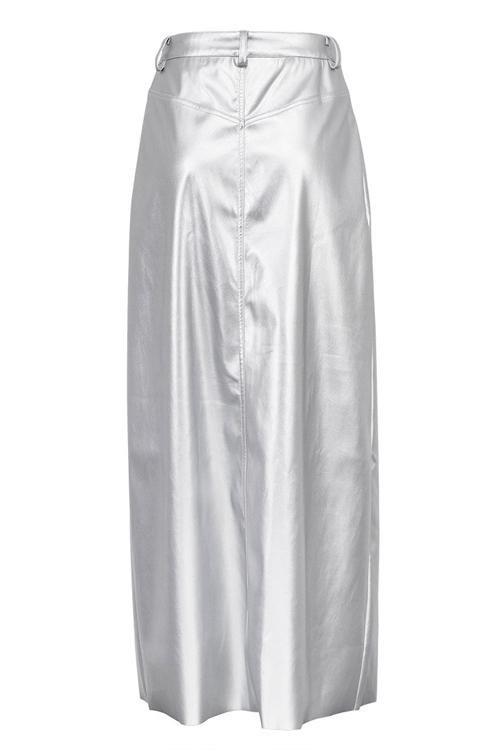 andrey-metallic-midi-slit-skirt-sb00209281627-silver-s-sunfere-993476 Andrey Metallic Midi Slit Skirt - Image 5