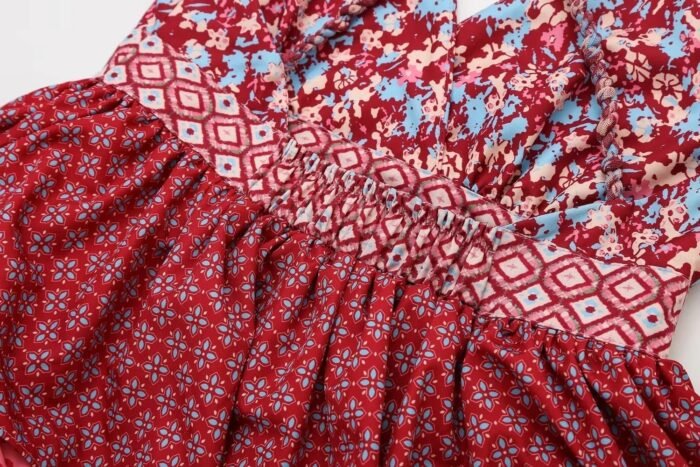 Ann Printed Crossover Strap Maxi Dress - Image 7