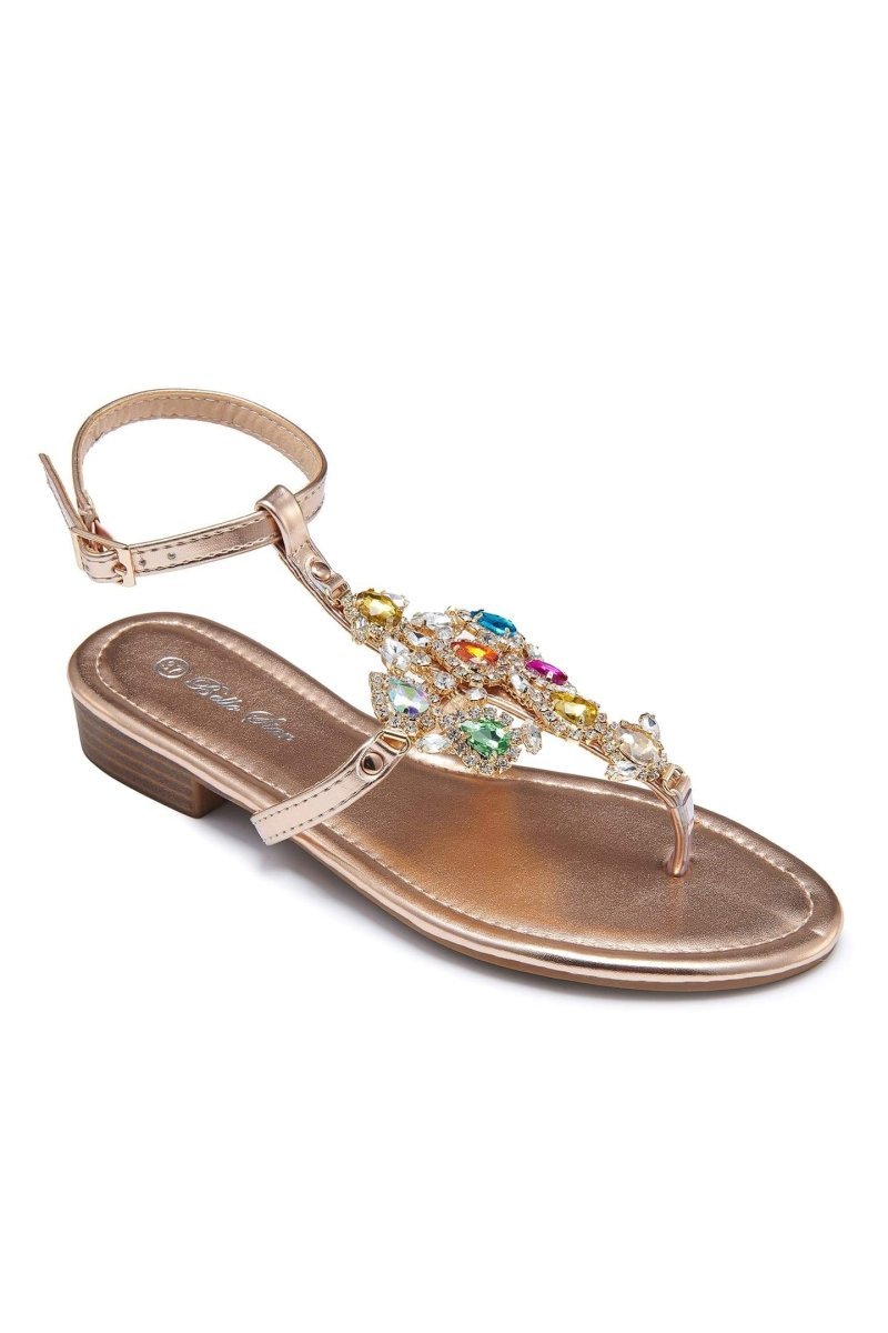 antonia-rhinestone-decor-flip-flops-ssh00603282562-pink-37-sunfere-535861 Antonia Rhinestone Decor Sandals - Image 1