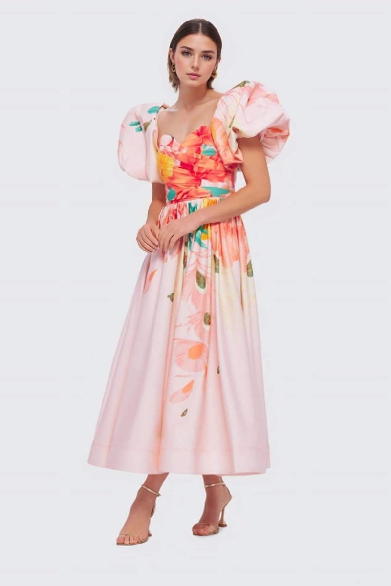 audrey-floral-printed-off-shoulder-midi-dress-sd00603192474-pink-s-sunfere-308826 Audrey Floral Printed Off-shoulder Midi Dress - Image 2