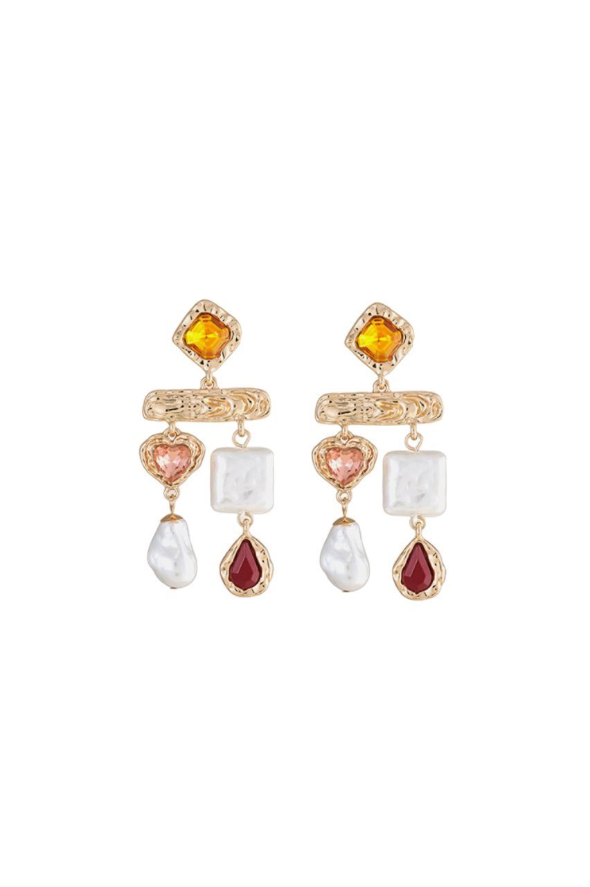 baroque-colorful-gem-pearl-earrings-sa00602272333-pink-sunfere-804299 Baroque Colorful Gem Pearl Earrings - Image 1