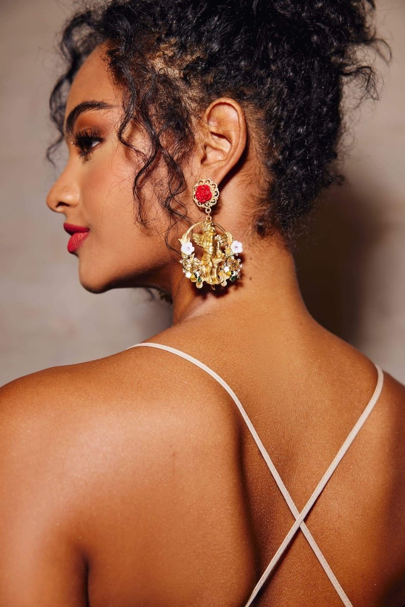 baroque-cupid-angel-earrings-sa00601312431-gold-sunfere-585275 Baroque Cupid Angel Earrings - Image 2