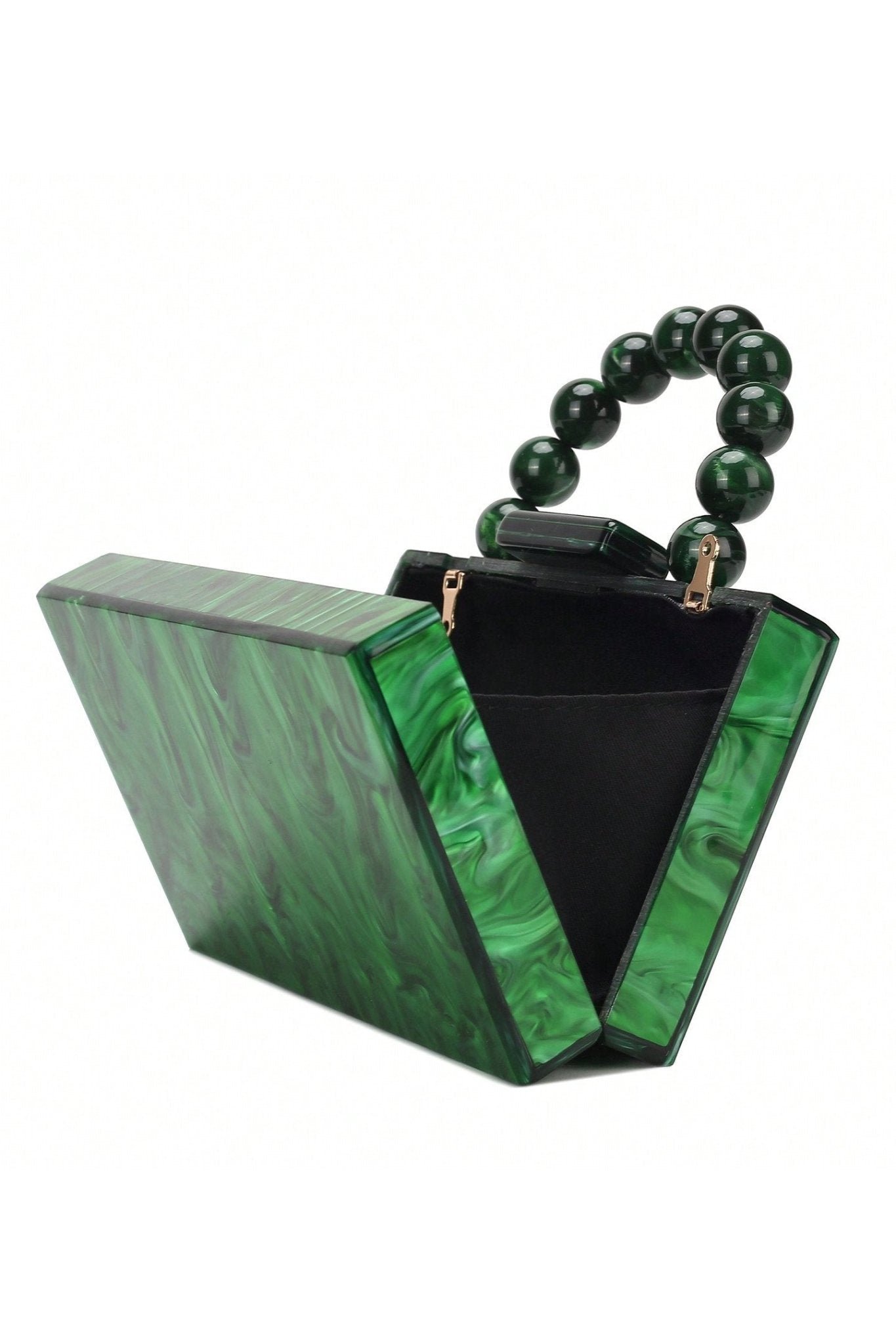 beaded-chain-marbling-handbag-sa00602262318-green-sunfere-218778 Beaded Chain Marbling Handbag - Image 5