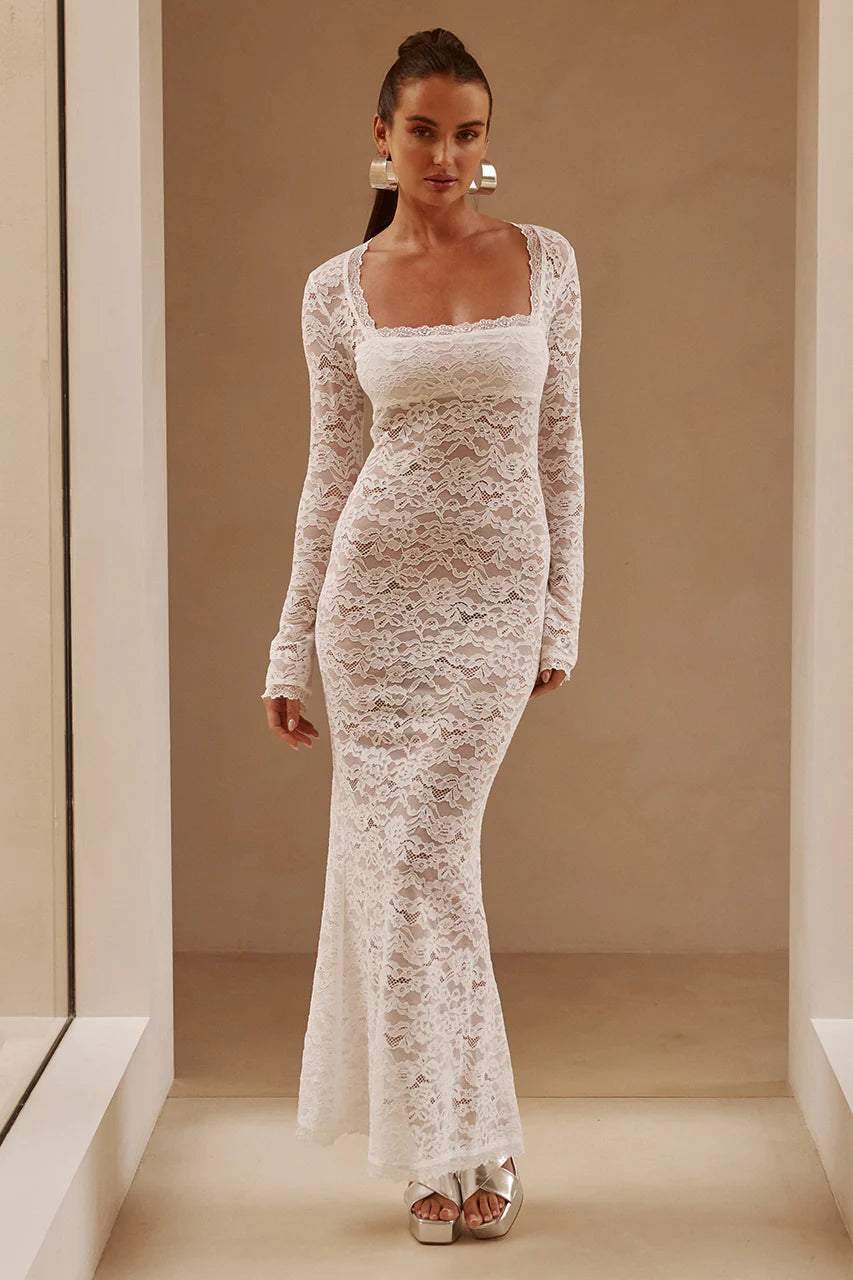bertha-square-neck-lace-maxi-dress-sd00211061825-white-s-sunfere-314570 Bertha Square Neck Lace Maxi Dress - Image 4