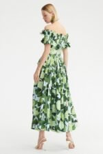 Bess Printed Ruffle Off-shoulder Tiered Maxi Dress - Image 3