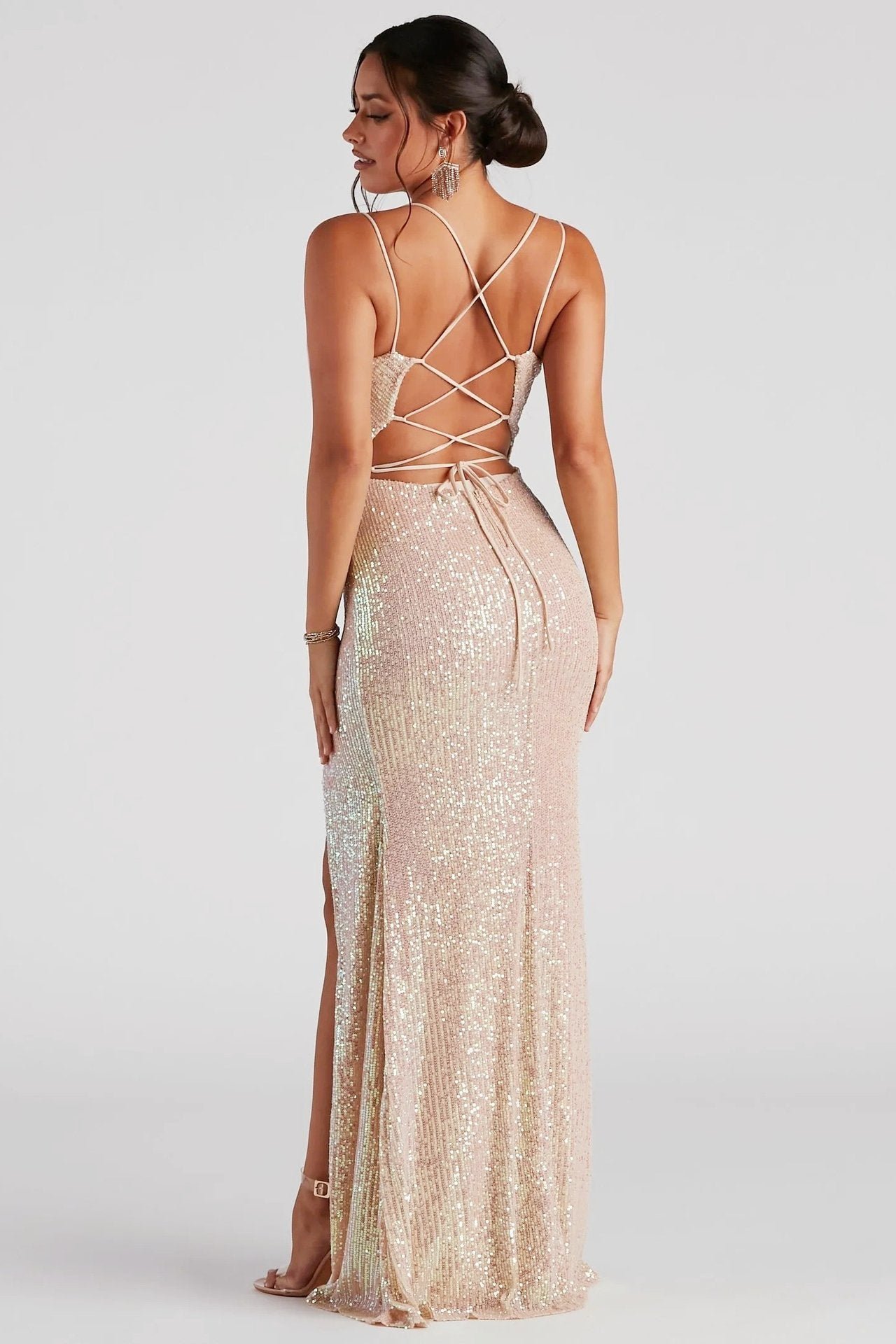 betty-sequins-lace-up-maxi-dress-sd00208301273-gold-s-sunfere-288072 Betty Sequins Lace-up Maxi Dress - Image 2