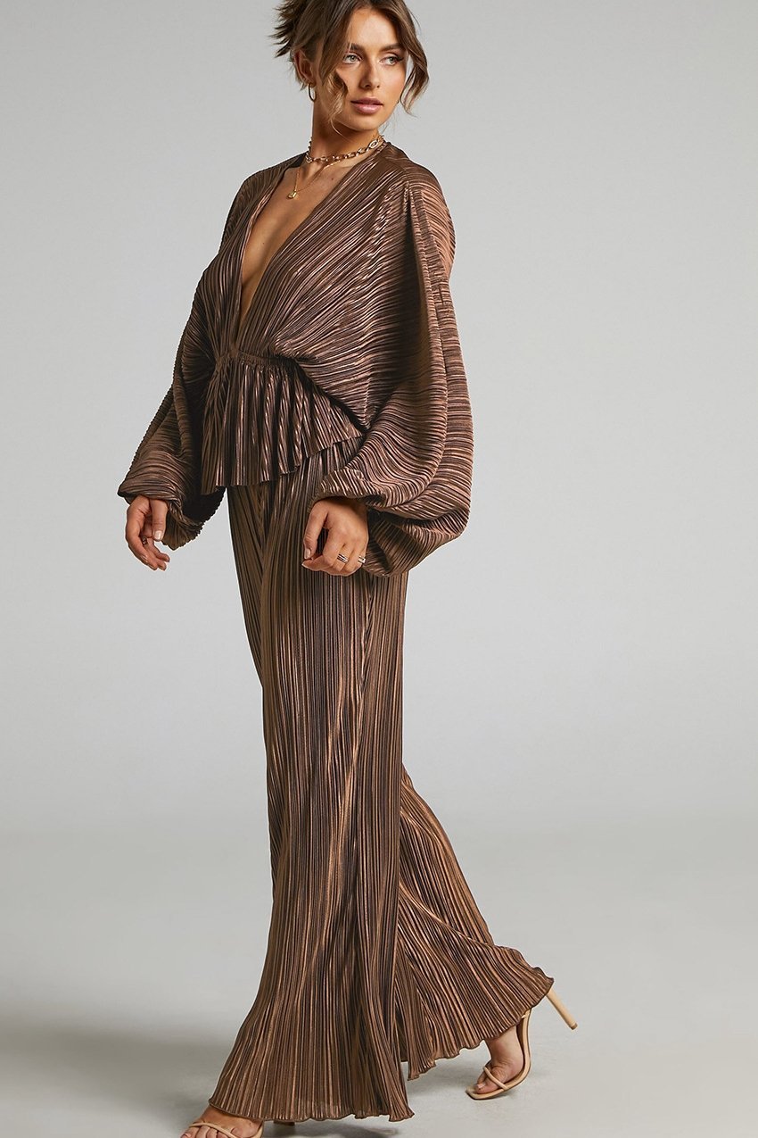 betty-v-neck-plisse-set-ss00209191535-brown-s-sunfere-250015 Betty V-neck Plisse Set - Image 2