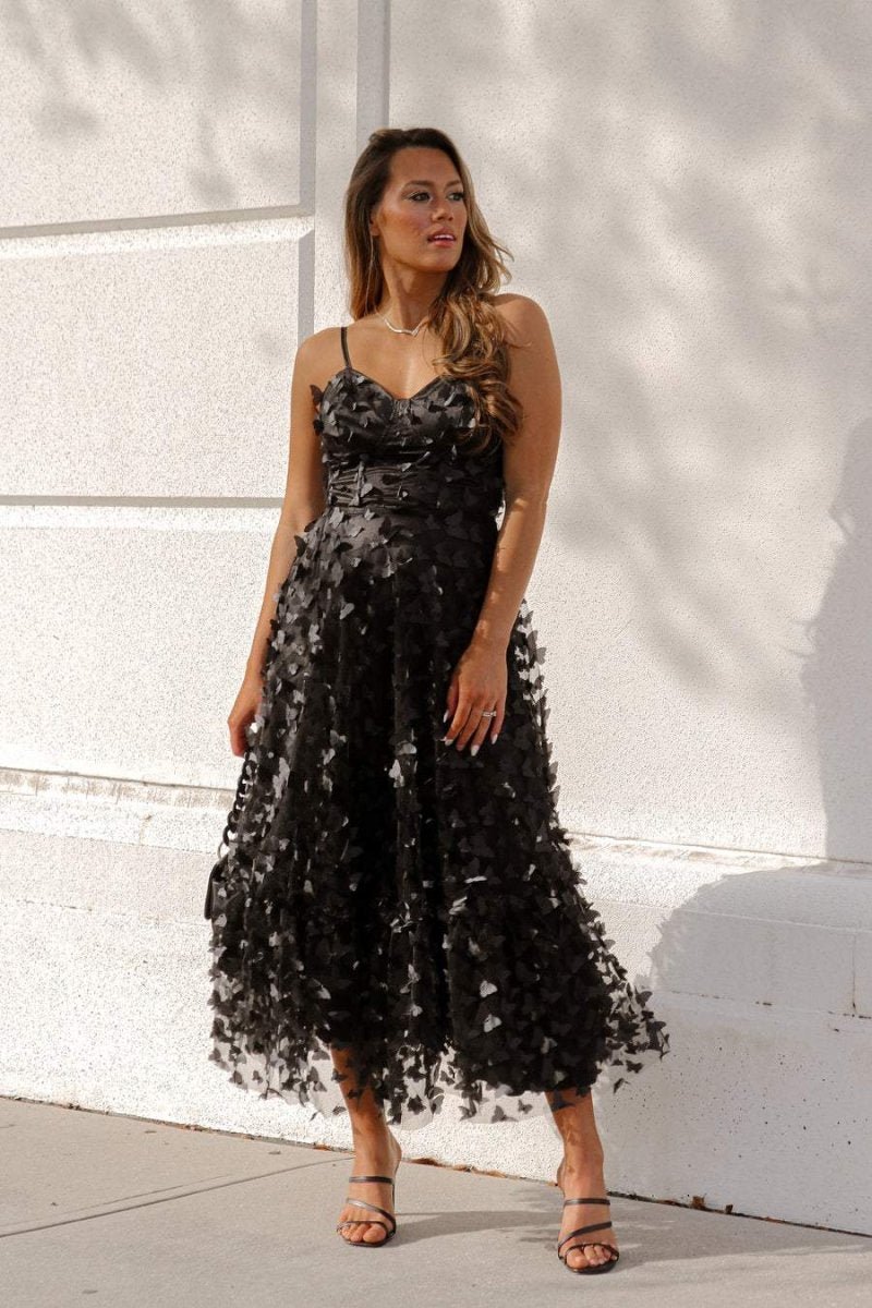 blanche-butterfly-a-line-midi-dress-sd00203152443-black-s-sunfere-596396 Blanche Butterfly A-line Midi Dress - Image 8