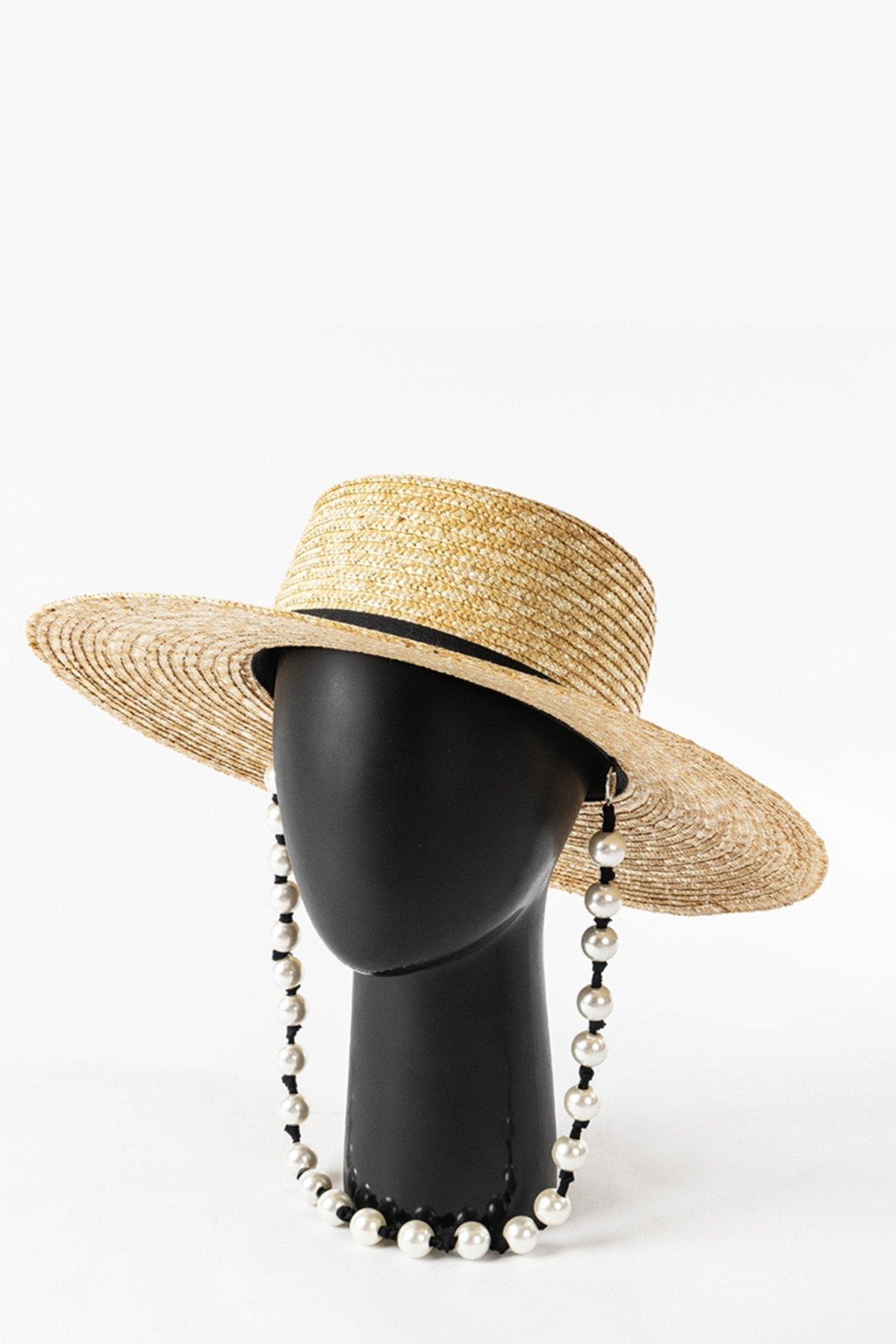 carla-beaded-chain-straw-hat-sa0020714914-black-one-size-sunfere-116609 Carla Beaded Chain Straw Hat - Image 3