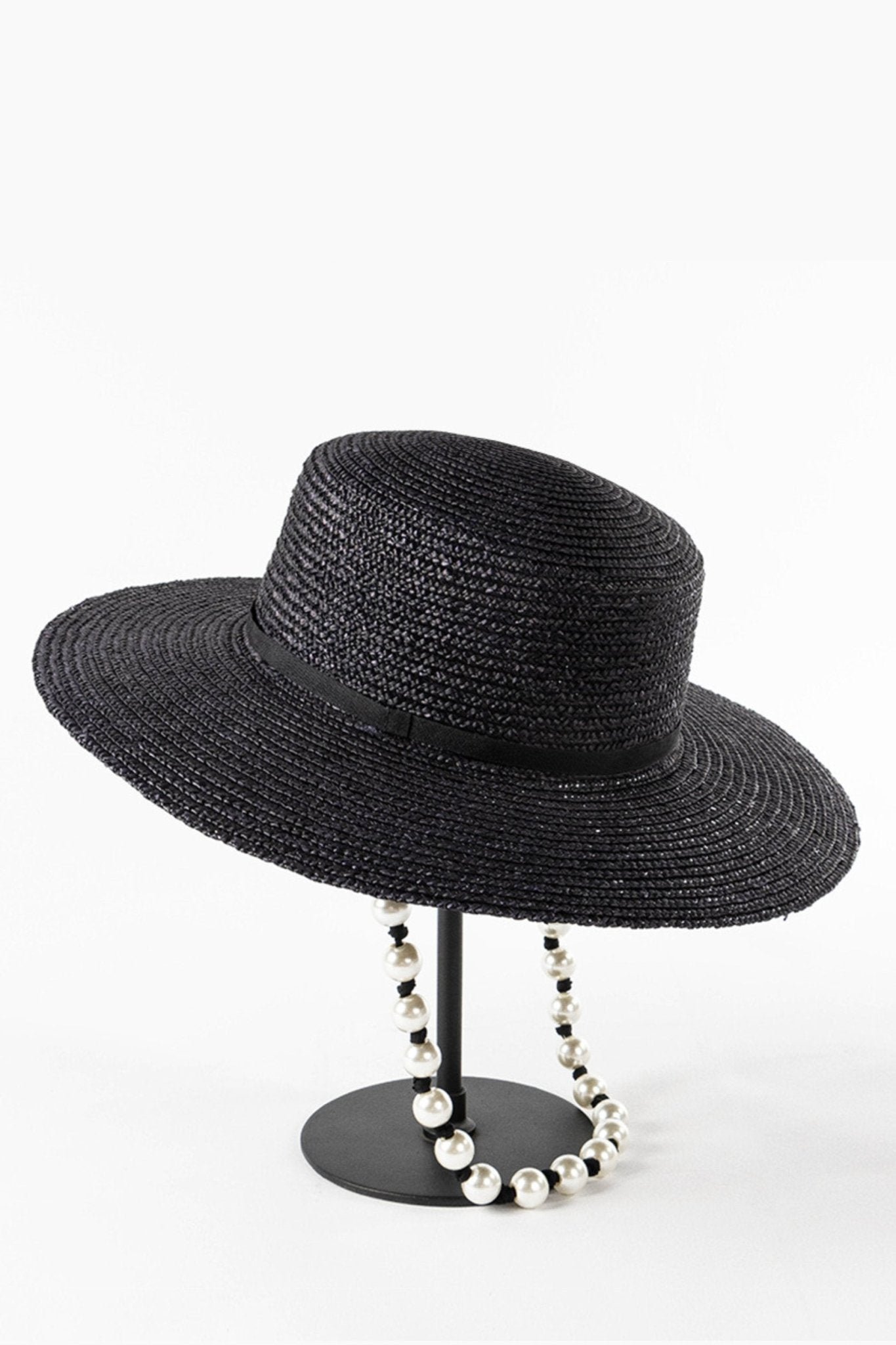 carla-beaded-chain-straw-hat-sa0020714914-black-one-size-sunfere-505009 Carla Beaded Chain Straw Hat - Image 6