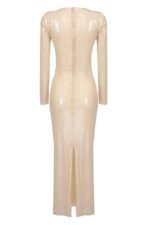 Cathy Flower Sequins Midi Dress - Image 9
