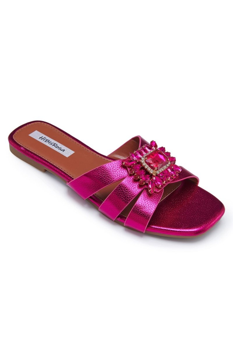 cathy-rhinestone-decor-slide-sandals-ssh00603272550-hot-pink-37-sunfere-156373 Cathy Rhinestone Decor Slide Sandals - Image 4