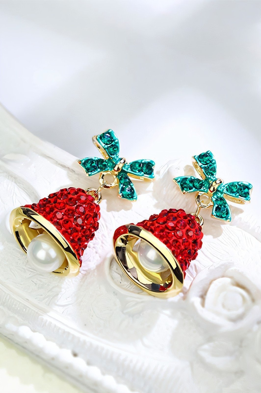 christmas-bowknot-jingle-bell-drop-earrings-sa00611141909-red-sunfere-174785 Christmas Bowknot Jingle Bell Drop Earrings - Image 2