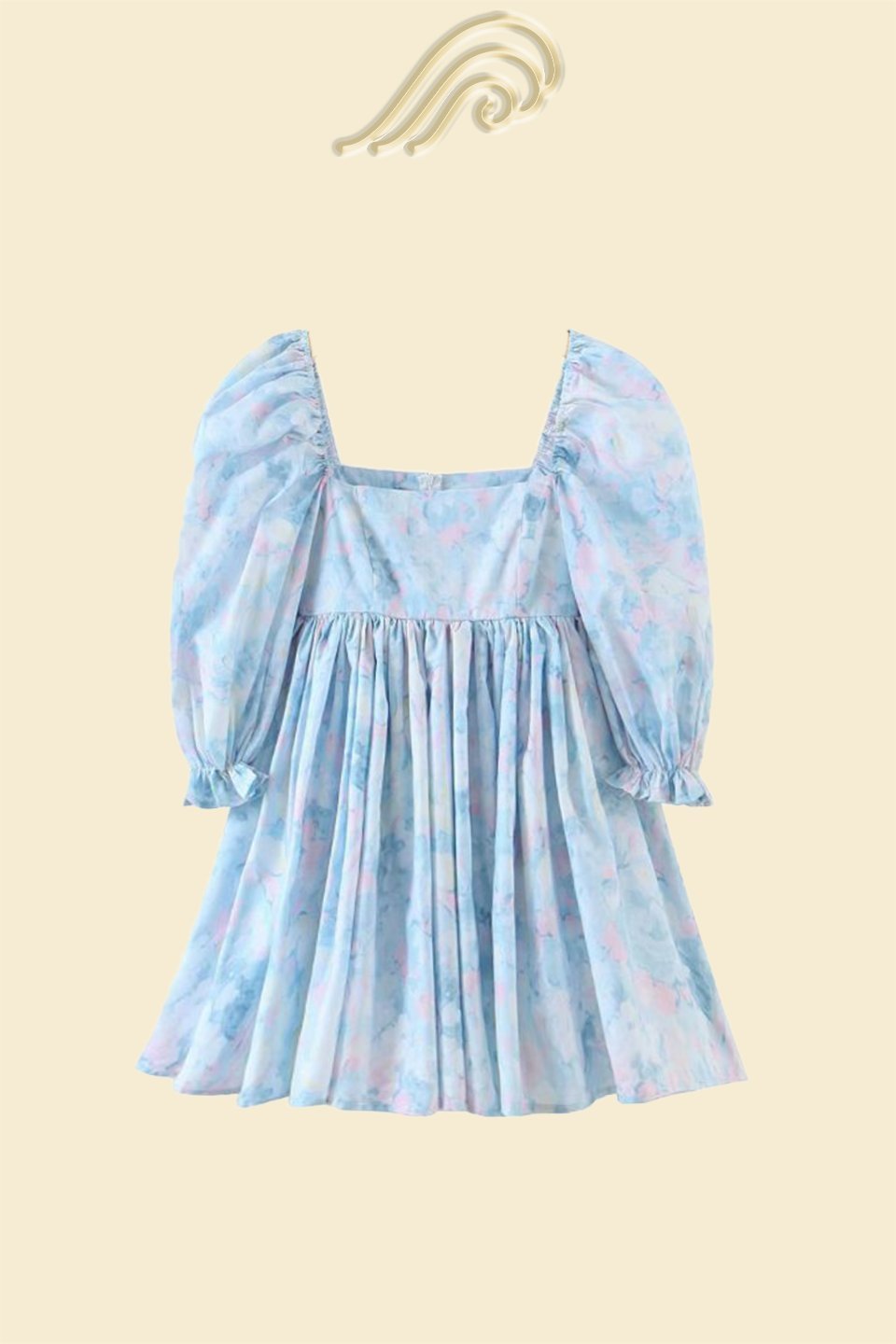 clara-printed-ruffle-mini-doll-dress-sd0020708931-blue-s-sunfere-985056 Clara Printed Ruffle Mini Doll Dress - Image 5