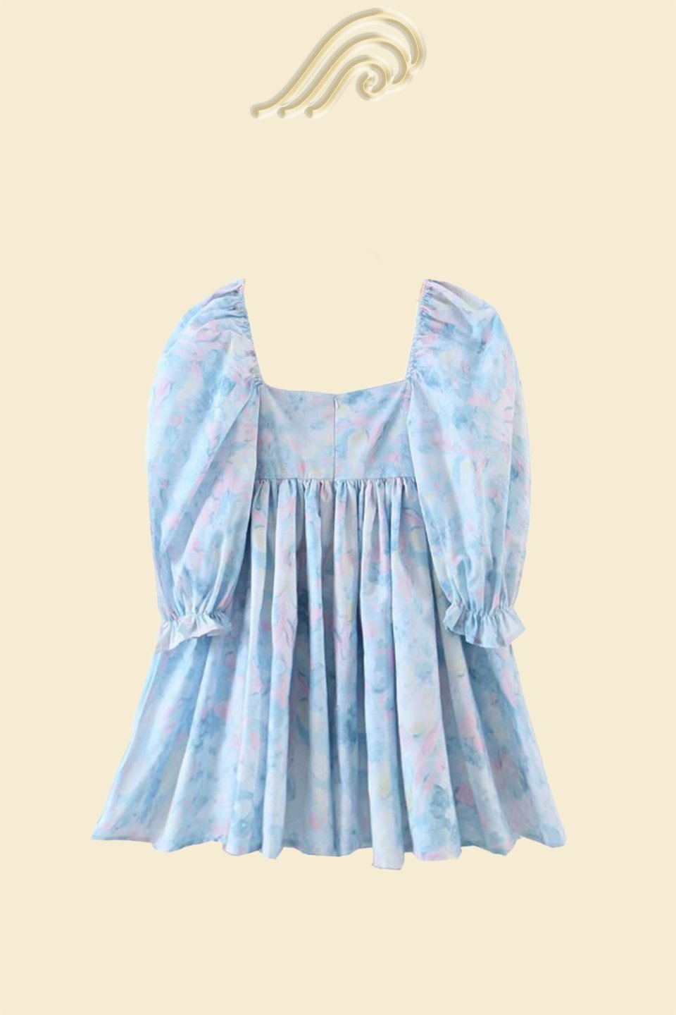 clara-printed-ruffle-mini-doll-dress-sd0020708931-blue-s-sunfere-998377 Clara Printed Ruffle Mini Doll Dress - Image 6