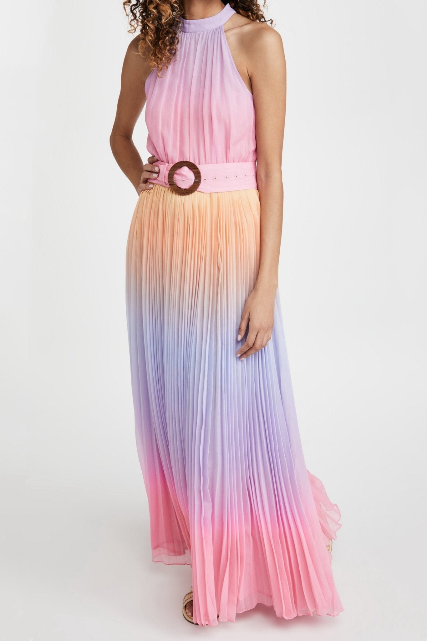clare-printed-plisse-halterneck-maxi-dress-sd00209041321-multi-s-sunfere-144794 Clare Printed Plisse Halterneck Maxi Dress - Image 1