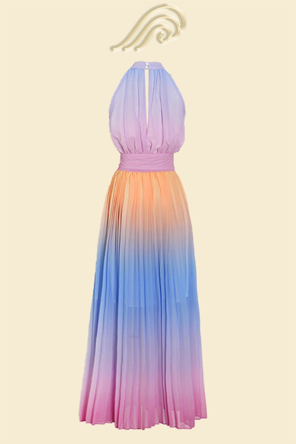 clare-printed-plisse-halterneck-maxi-dress-sd00209041321-multi-s-sunfere-309598 Clare Printed Plisse Halterneck Maxi Dress - Image 6