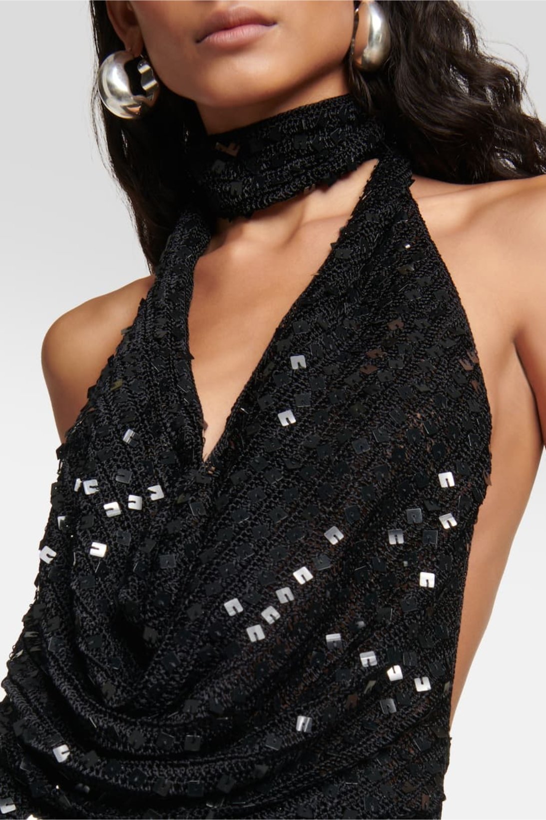 claudia-halterneck-sequin-crochet-mini-dress-sd00207241041-black-s-sunfere-589623 Claudia Halterneck Sequin Crochet Mini Dress - Image 12