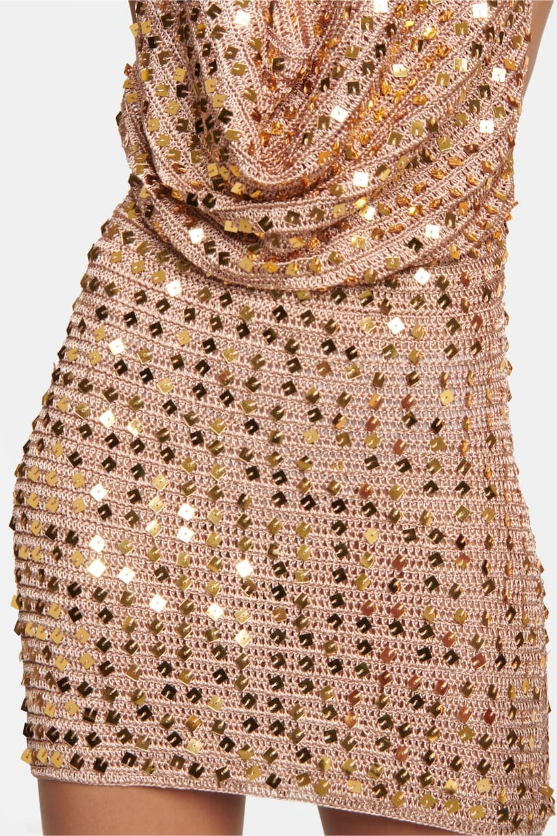 claudia-halterneck-sequin-crochet-mini-dress-sd00207241041-gold-s-sunfere-613374 Claudia Halterneck Sequin Crochet Mini Dress - Image 4