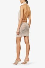 Claudia Halterneck Sequin Crochet Mini Dress - Image 6