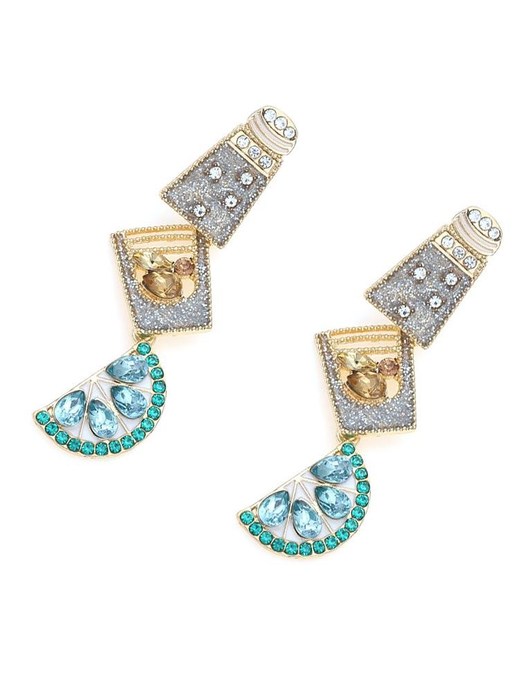 cocktail-diamante-drop-earrings-sa0020516098-green-sunfere-887295 Cocktail Diamante Drop Earrings - Image 1