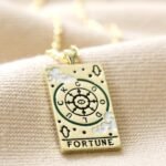 Color Dripping Tarot Cards Square Pendant Necklace - Image 8