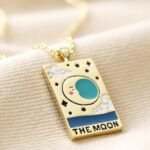 Color Dripping Tarot Cards Square Pendant Necklace - Image 11