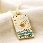 Color Dripping Tarot Cards Square Pendant Necklace - Image 14