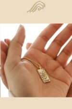 Color Dripping Tarot Cards Square Pendant Necklace - Image 5
