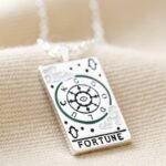 Color Dripping Tarot Cards Square Pendant Necklace - Image 13