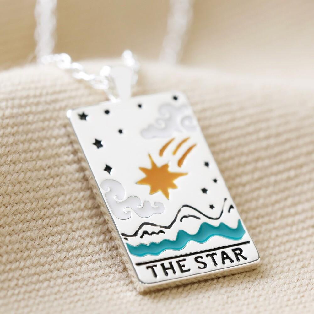 color-dripping-tarot-cards-square-pendant-necklace-sa0020619479-silver-the-star-sunfere-642979 Color Dripping Tarot Cards Square Pendant Necklace - Image 16