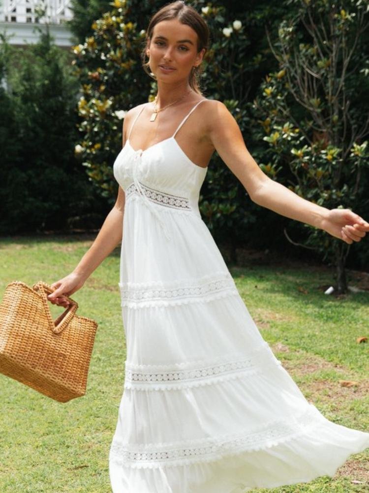 cora-lace-trim-a-line-maxi-sundress-sd0020516254-white-s-sunfere-157404 Cora Lace Trim A-line Maxi Sundress - Image 3