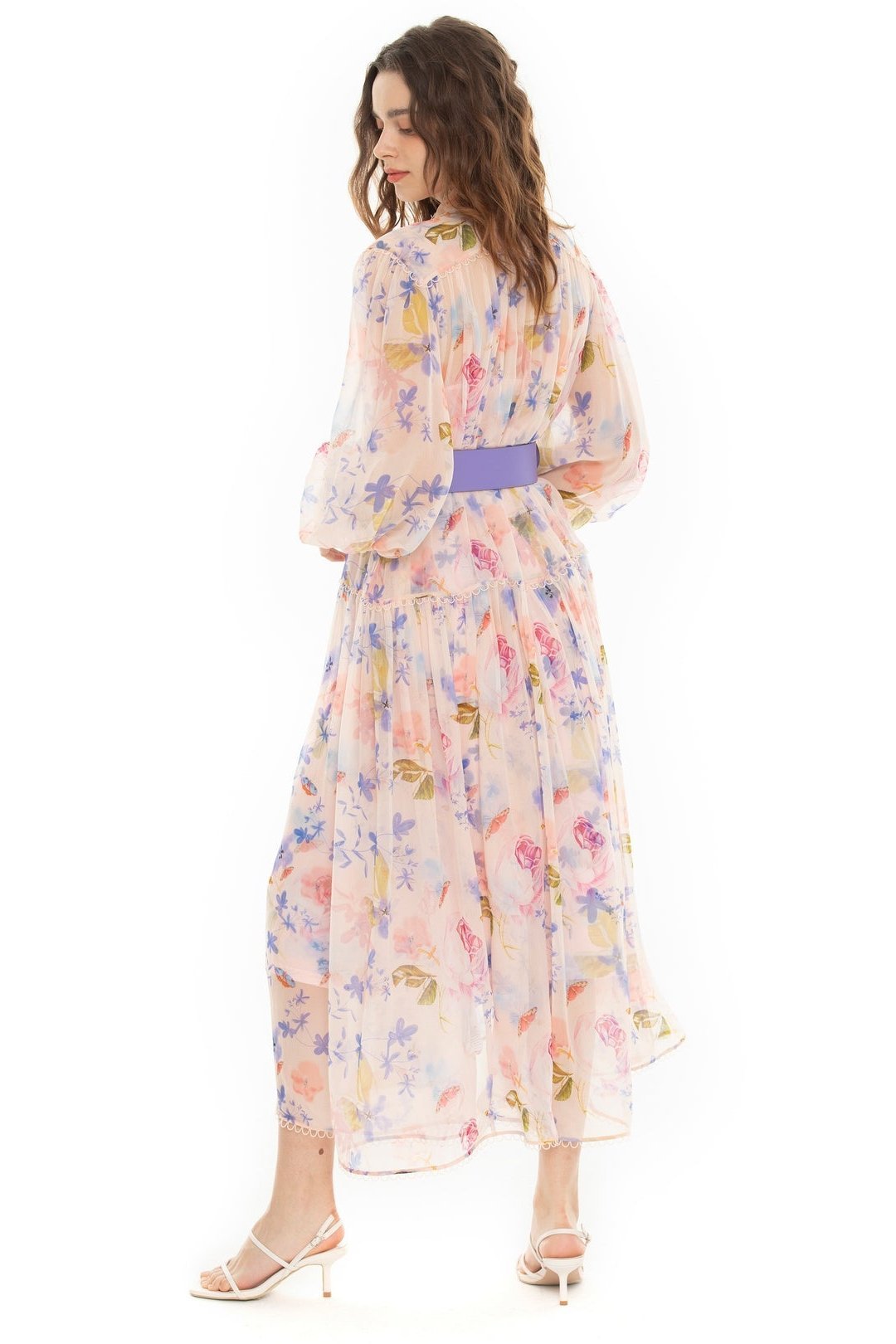 cora-printed-belted-chiffon-midi-dress-sd00209261614-pink-s-sunfere-177191 Cora Printed Belted Chiffon Midi Dress - Image 4
