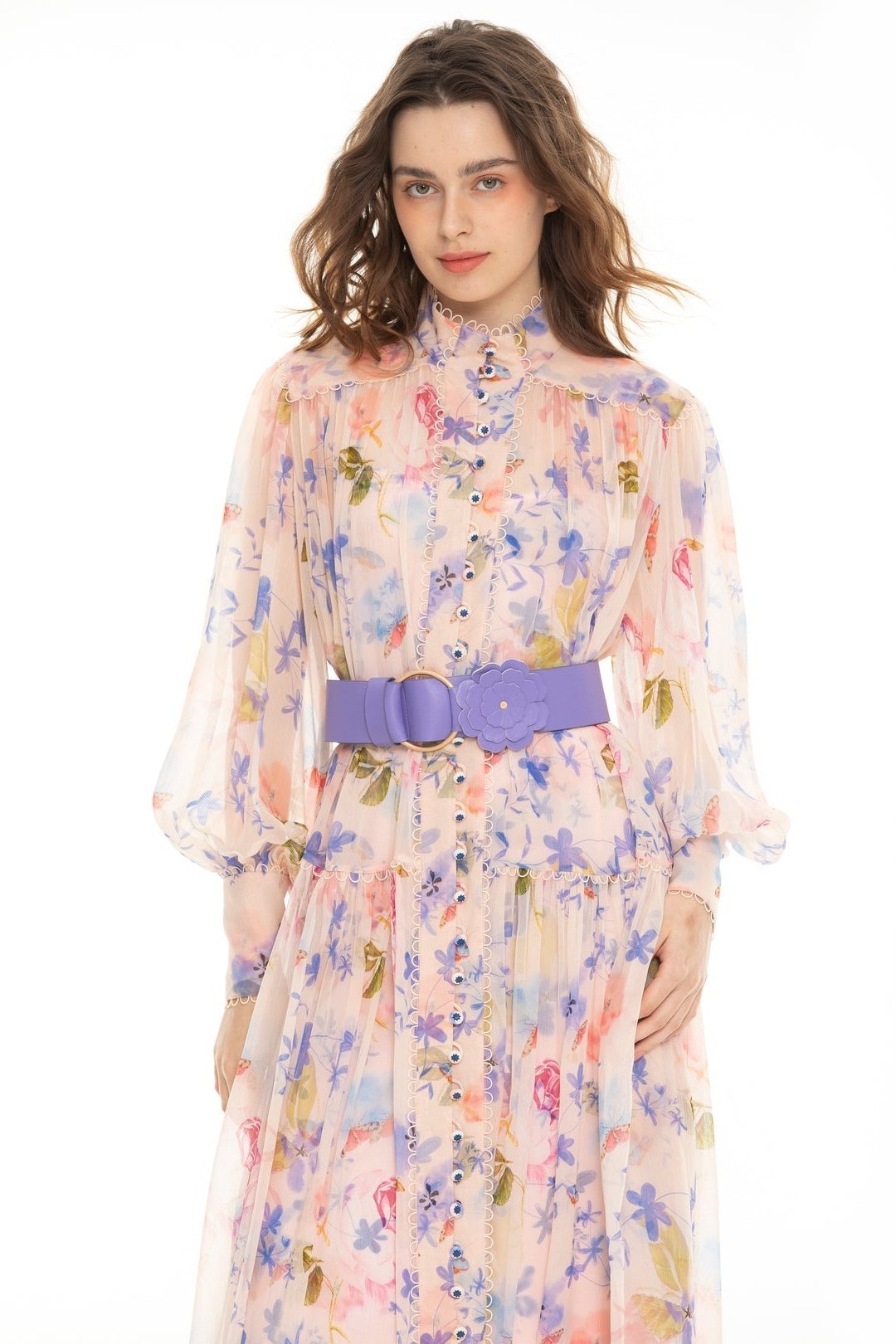 cora-printed-belted-chiffon-midi-dress-sd00209261614-pink-s-sunfere-947802 Cora Printed Belted Chiffon Midi Dress - Image 1