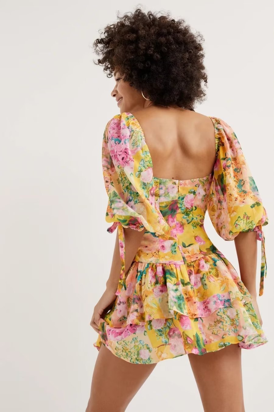 cornelia-printed-splicing-tiered-mini-dress-sd00207221009-multi-s-sunfere-634349 Cornelia Printed Splicing Tiered Mini Dress - Image 4