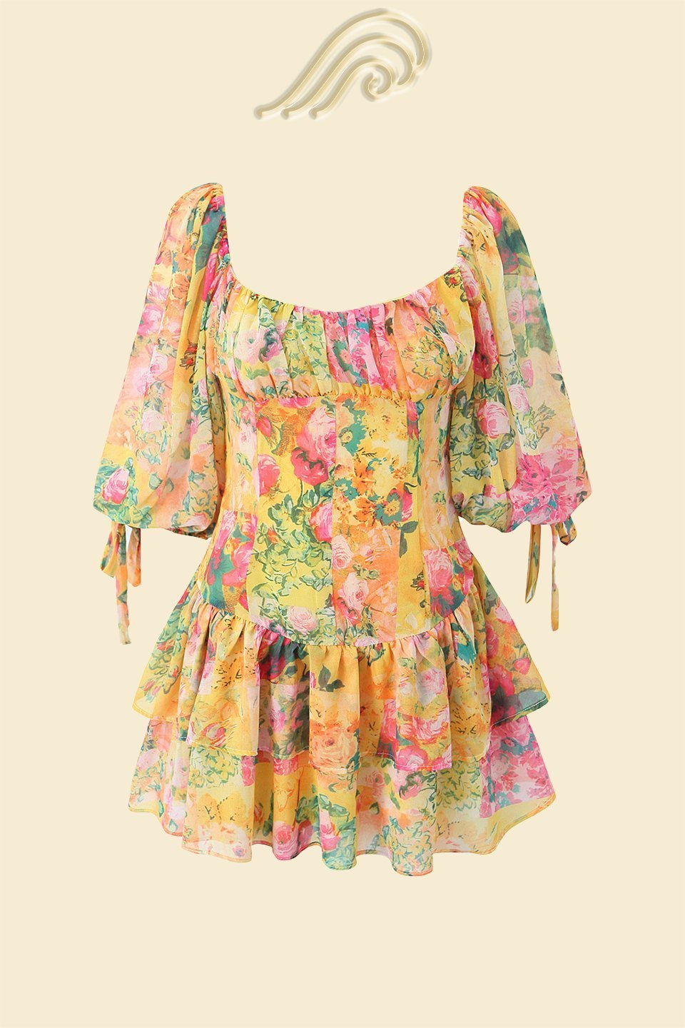 cornelia-printed-splicing-tiered-mini-dress-sd00207221009-multi-s-sunfere-976819 Cornelia Printed Splicing Tiered Mini Dress - Image 7