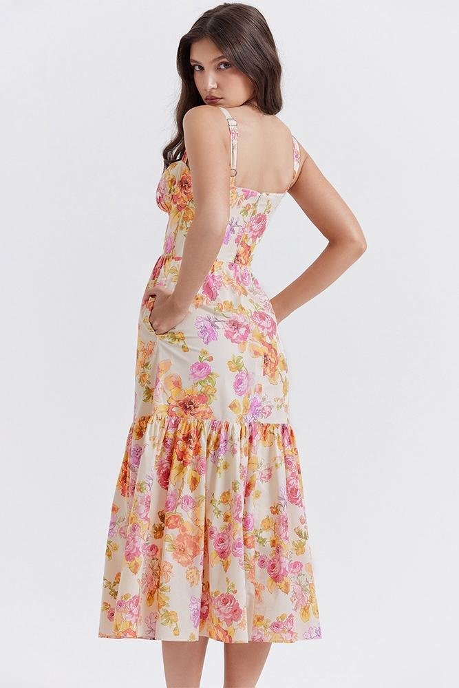 cottie-printed-flare-midi-dress-sd0020703889-pink-s-sunfere-599138 Cottie Printed Flare Midi Dress - Image 5