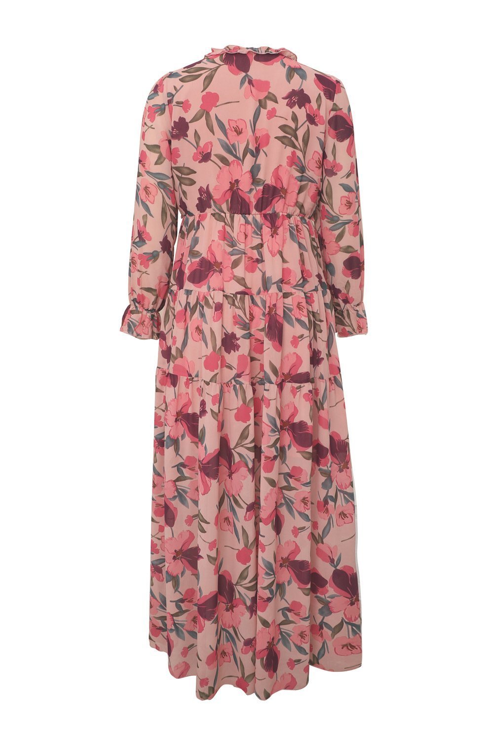 dale-printed-v-neck-tiered-maxi-dress-sd00209221572-red-s-sunfere-384173 Dale Printed V-neck Tiered Maxi Dress - Image 8