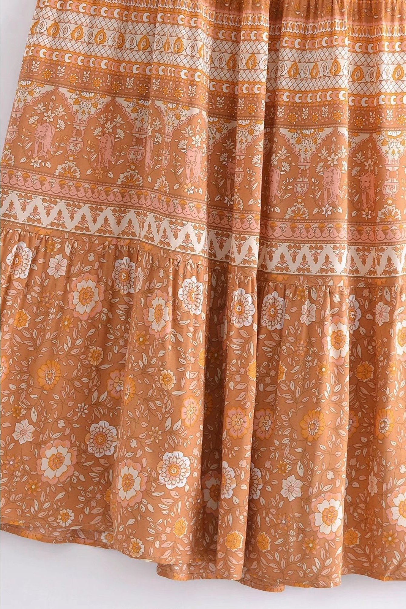 damla-printed-gathered-halterneck-slip-maxi-dress-sd0020629662-brown-s-sunfere-653030 Damla Printed Gathered Halterneck Slip Maxi Dress - Image 11