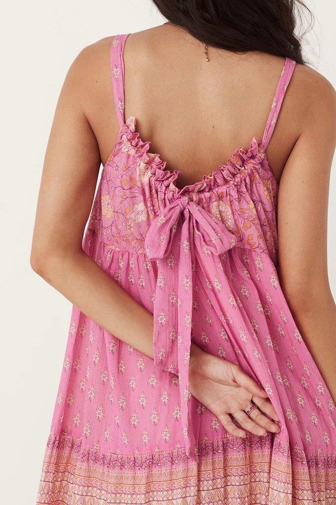 damla-printed-gathered-halterneck-slip-maxi-dress-sd0020629662-pink-s-sunfere-410164 Damla Printed Gathered Halterneck Slip Maxi Dress - Image 4