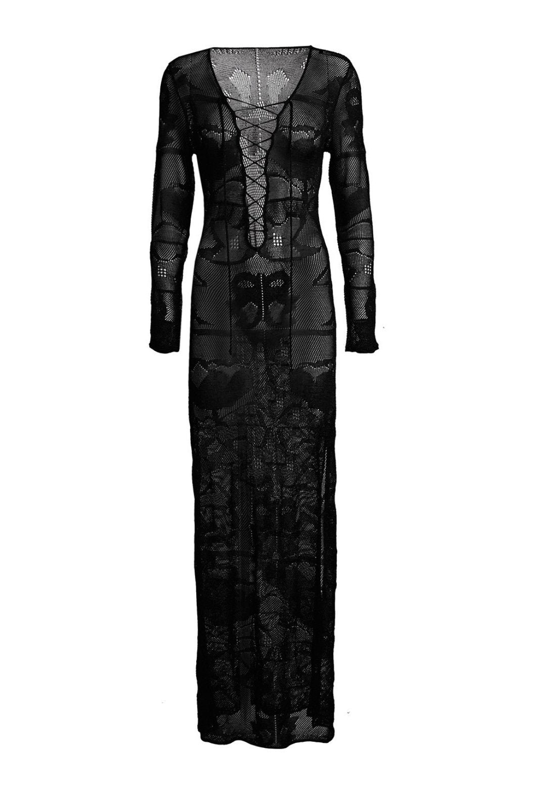 dawn-lace-up-maxi-cover-up-sw0020710817-black-one-size-sunfere-354016 Dawn Lace-up Maxi Cover-Up - Image 8